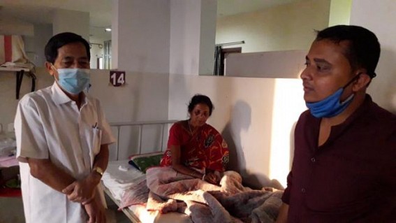 CPI-M state secretary met with injured party workers who were brutally attacked by BJP goons